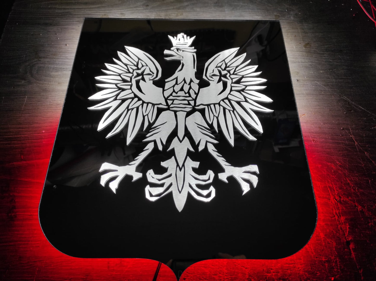Lustro z Godłem Polski – LED