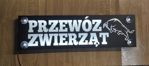 Tabliczka "Przewóz Zwierząt"
