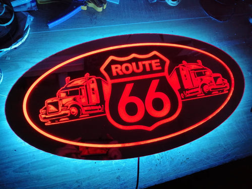 LUSTRO "ROUTE 66" 60x30cm