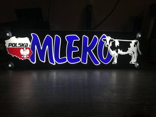 Tabliczka Mleko i mapka Polski