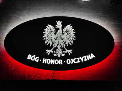Lustro BÓG/HONOR/OJCZYNA