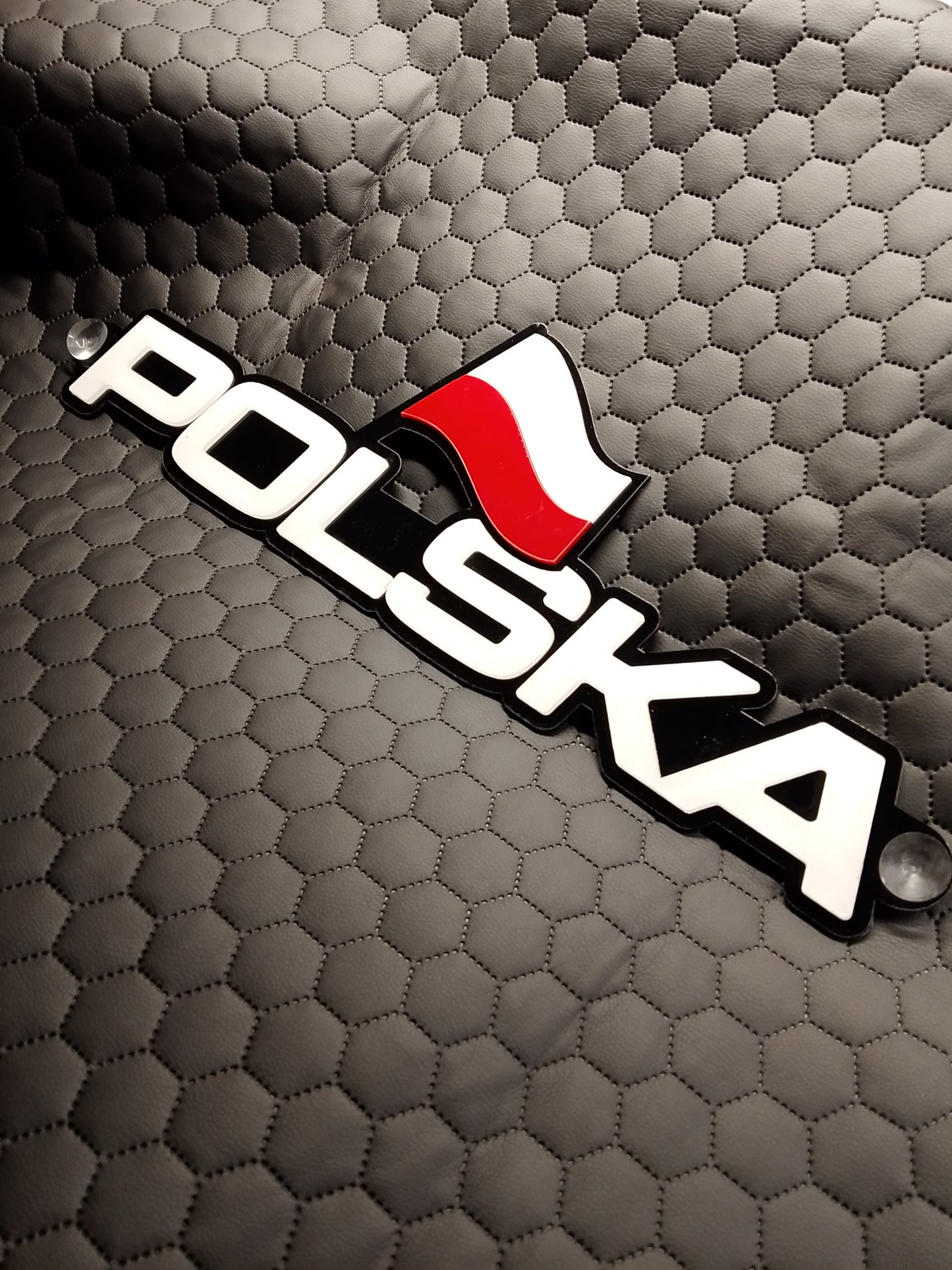Tabliczka POLSKA z flagą plexa