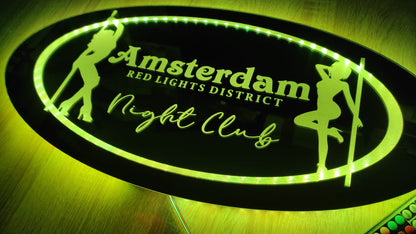 Lustro 60x30cm  Amsterdam NIGHT CLUB