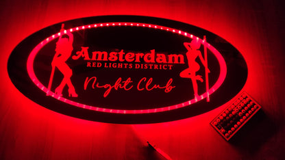 Lustro 60x30cm  Amsterdam NIGHT CLUB