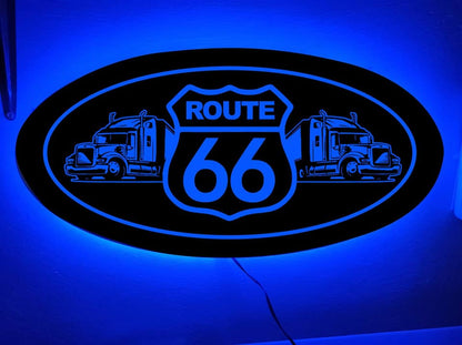 LUSTRO "ROUTE 66" 60x30cm