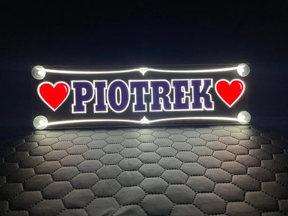 Tabliczka imienna na szybę