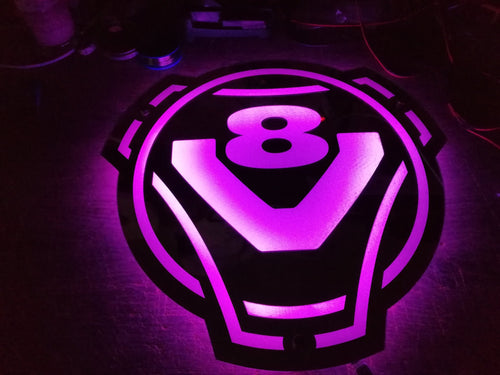 Lustro grawerowane v8