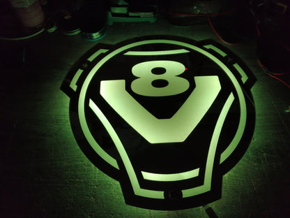 Lustro grawerowane v8