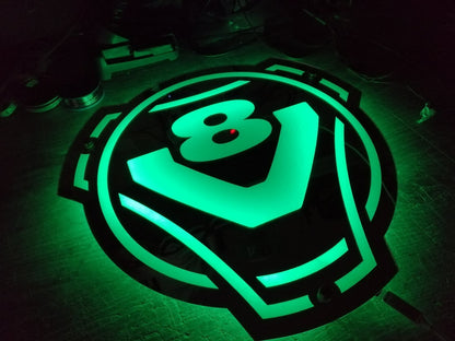 Lustro grawerowane v8