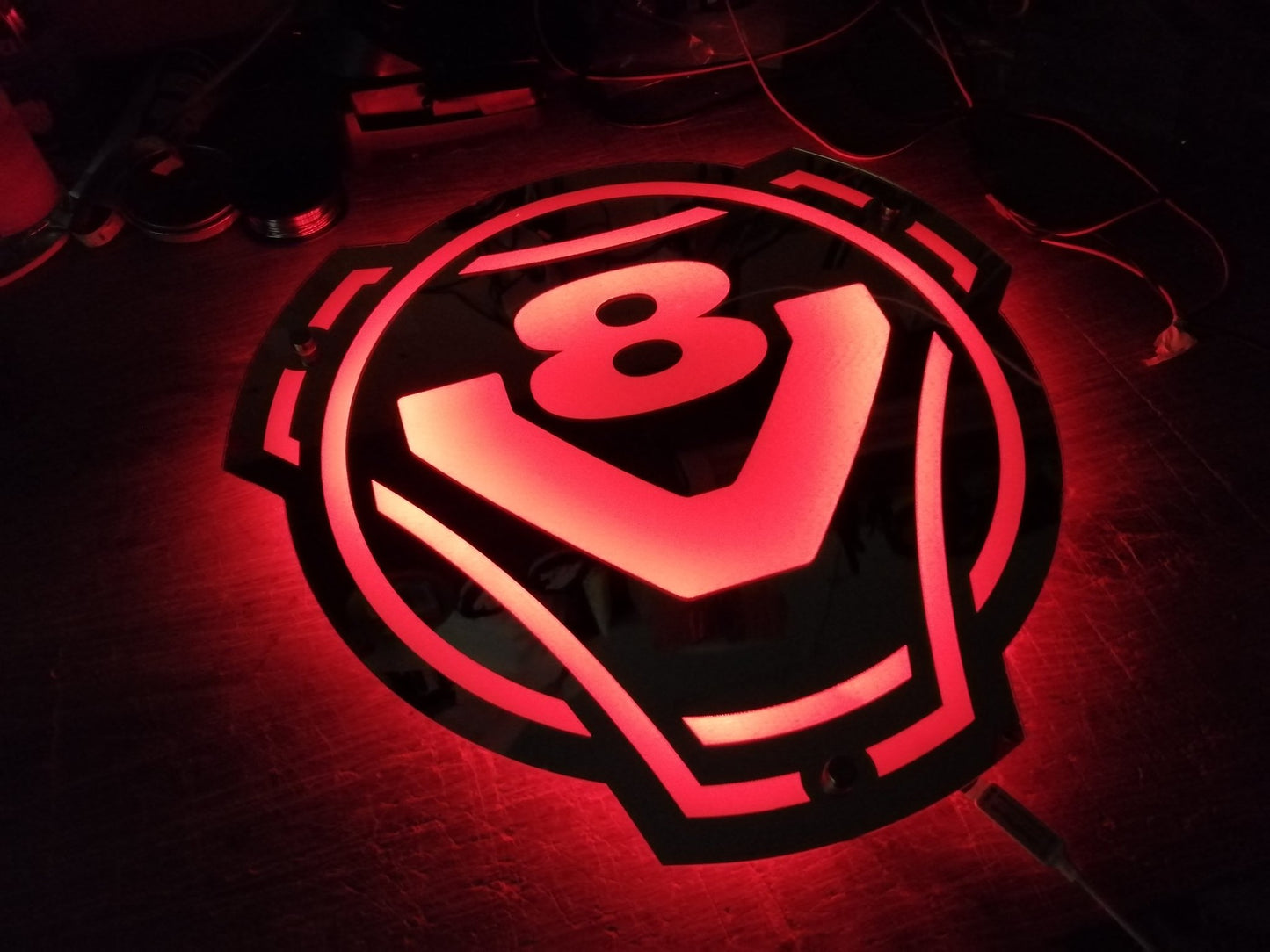 Lustro grawerowane v8