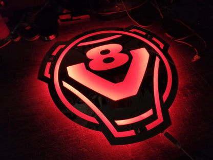 Lustro grawerowane v8