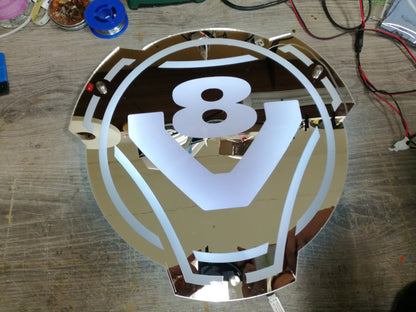 Lustro grawerowane v8